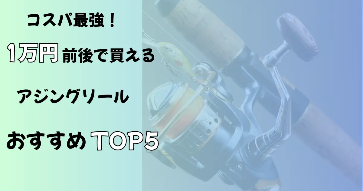 コスパ最強！1万円前後で買えるアジングリールおすすめTOP５